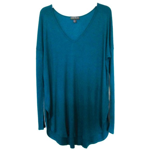 plus size top nwt teal blue forever 21 2x xxl extra large - Picture 1 of 3